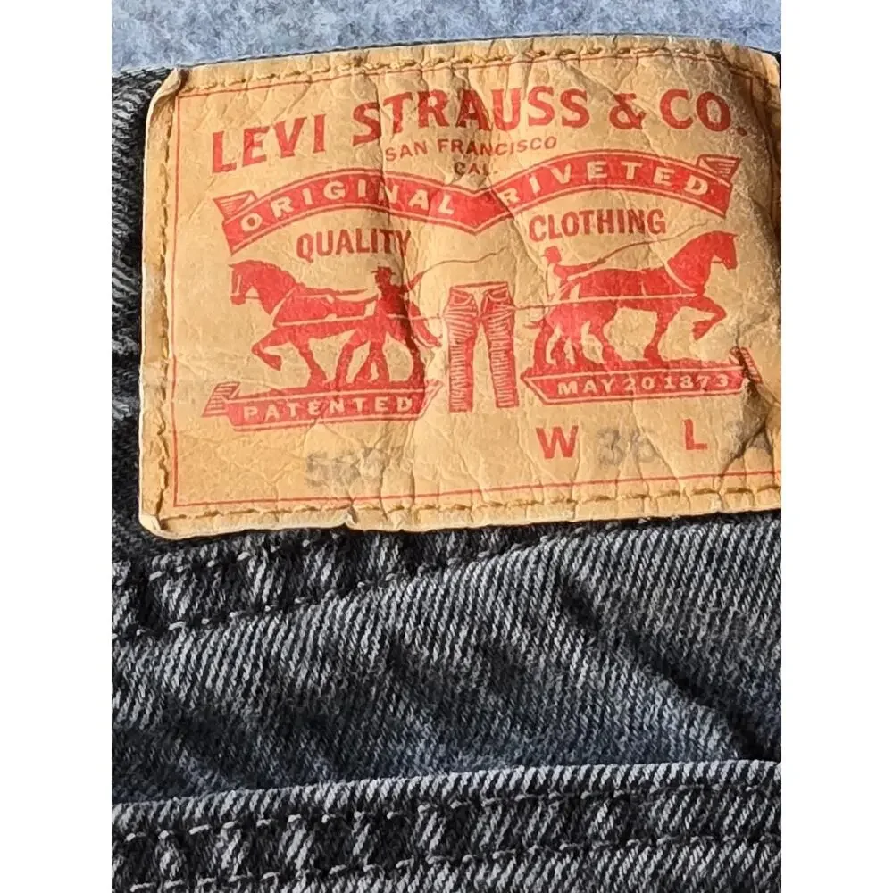 Levi's Men's 505 Jeans Charcoal Wash Straight Leg Med Rise 33x31